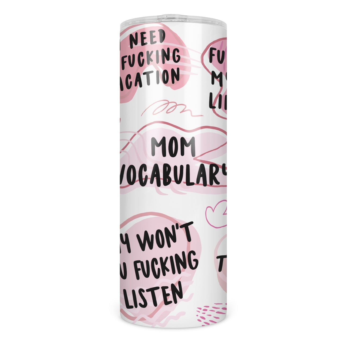 Mom Vocabulary Skinny Tumbler