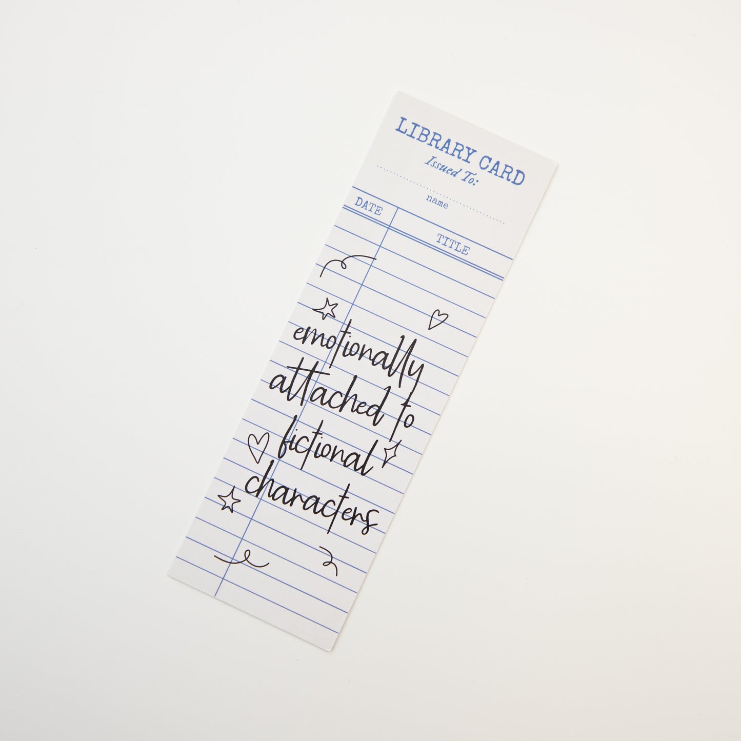 Emotionally Attached to Fictional Characters Bookmark