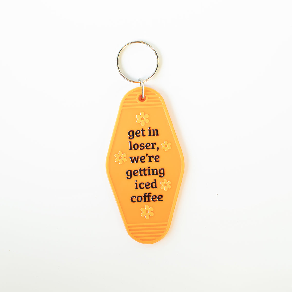 Get in Loser, We're Getting Iced Coffee Motel Keychain