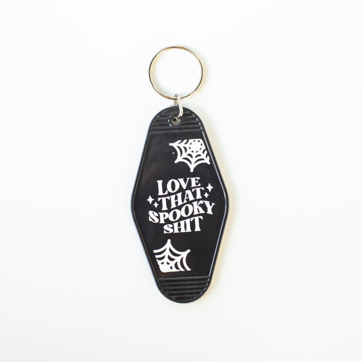 Love That Spooky Shit Motel Keychain