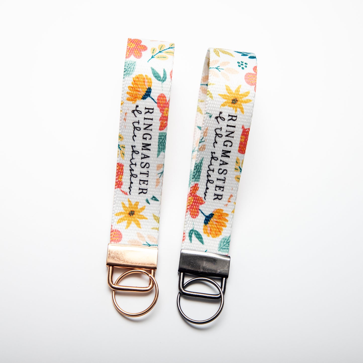 Ringmaster of the Shitshow Canvas Key Fob Wristlet Keychain