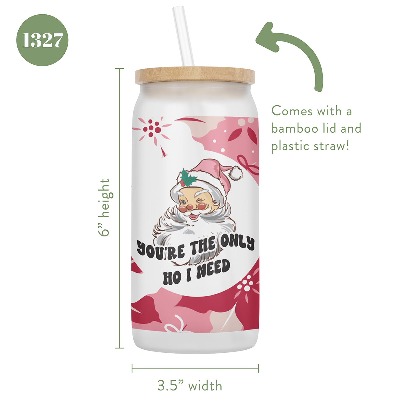 You're the Only Ho I Need 16 oz Glass Jar With Lid