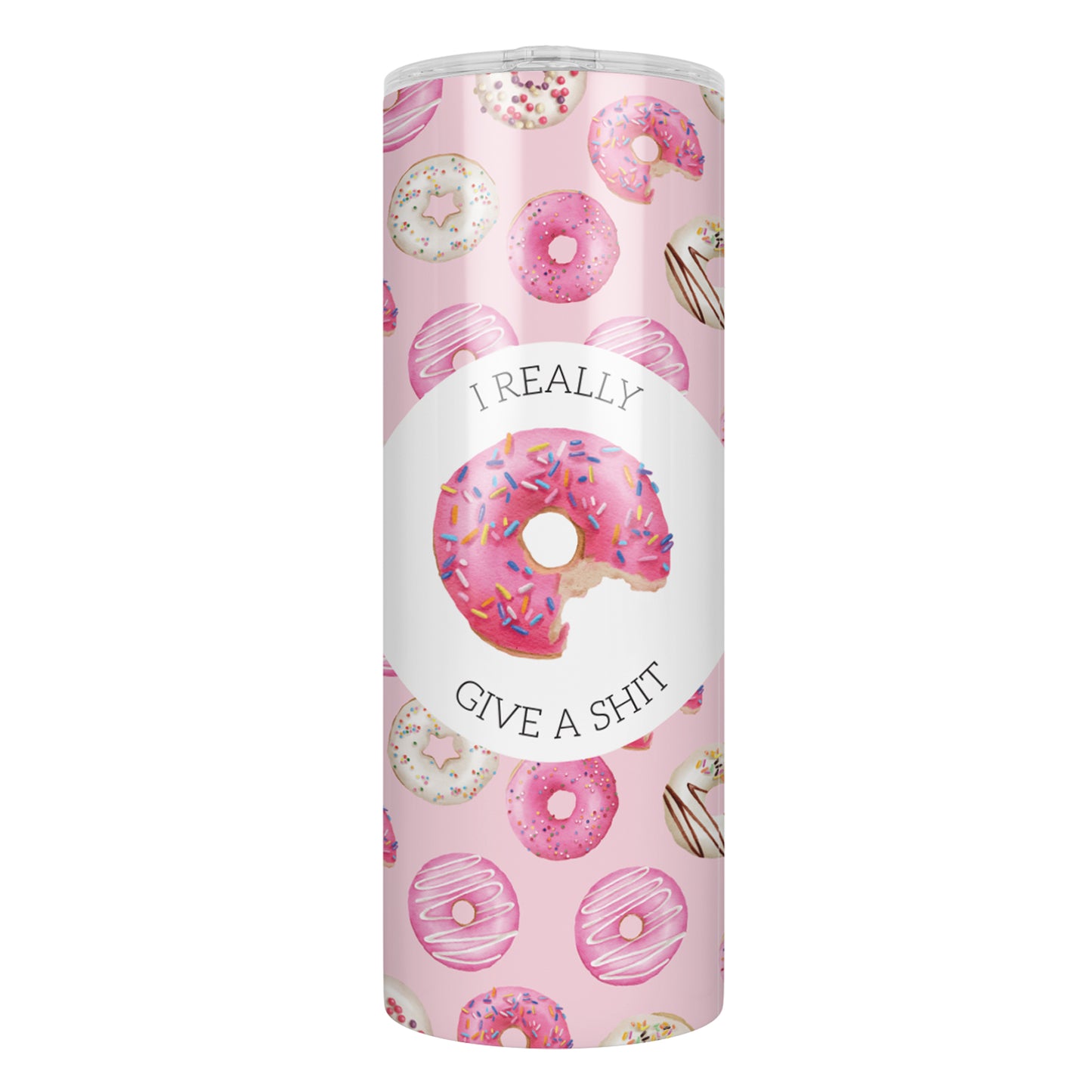 I Really Donut Give a Shit Skinny Tumbler