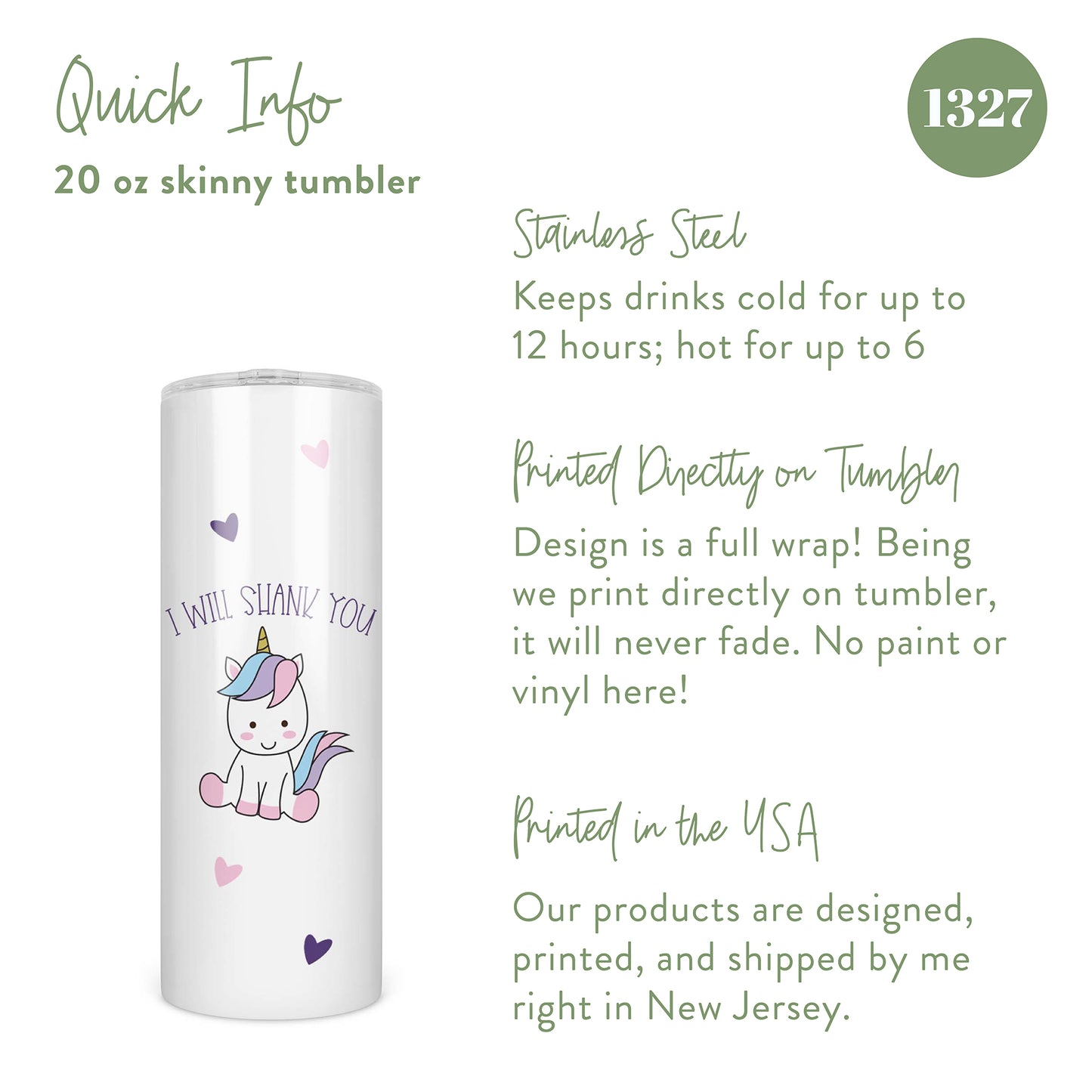 I Will Shank You Skinny Tumbler