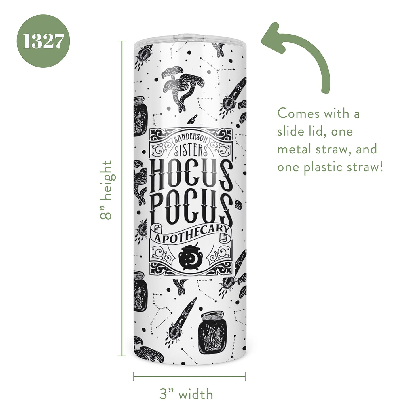 Sisters Apothecary Skinny Tumbler