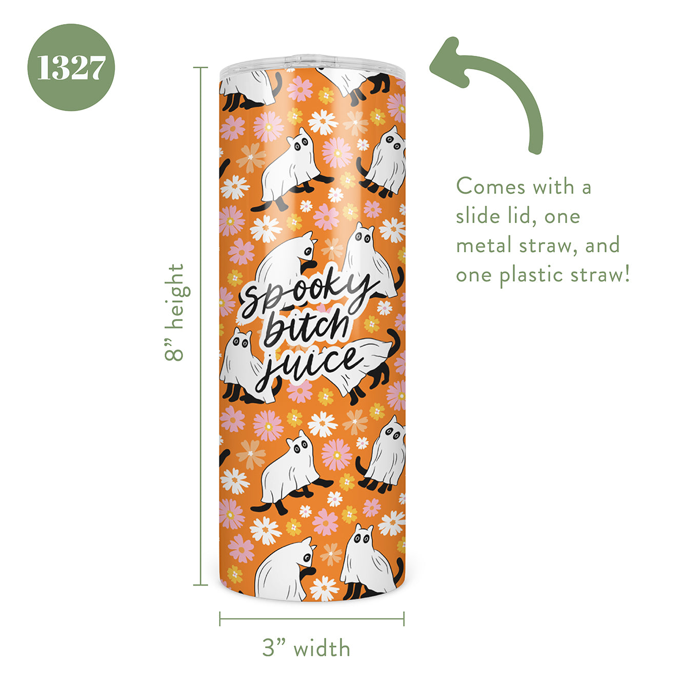 Spooky Bitch Juice Skinny Tumbler