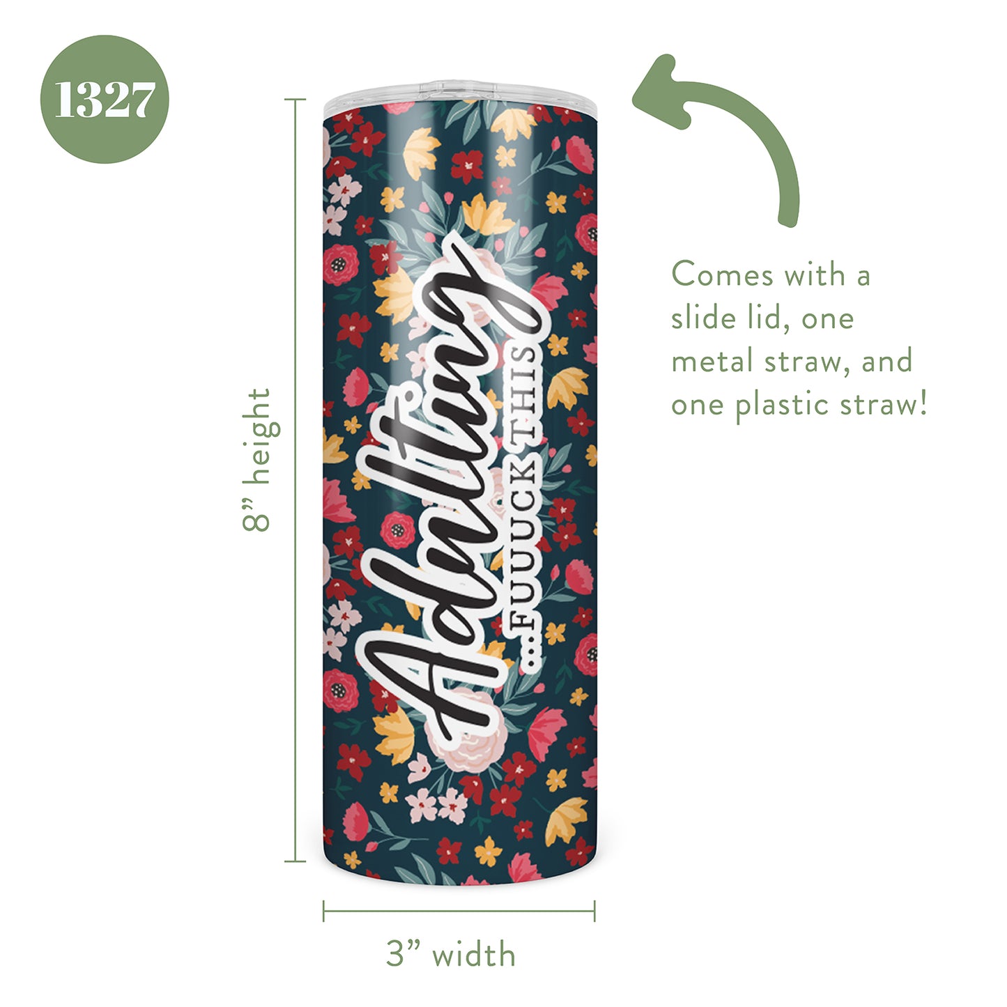 Adulting... Fuuuck This Skinny Tumbler