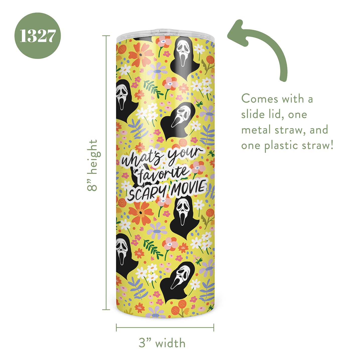 What's Your Favorite Scary Movie Halloween Skinny Tumbler