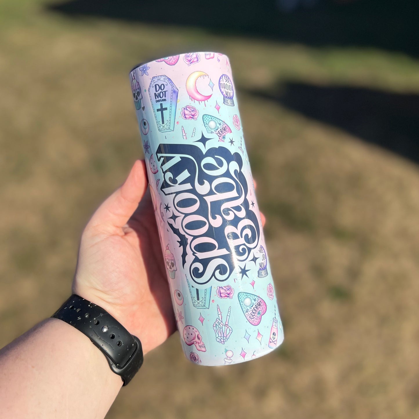 Spooky Babe Skinny Tumbler
