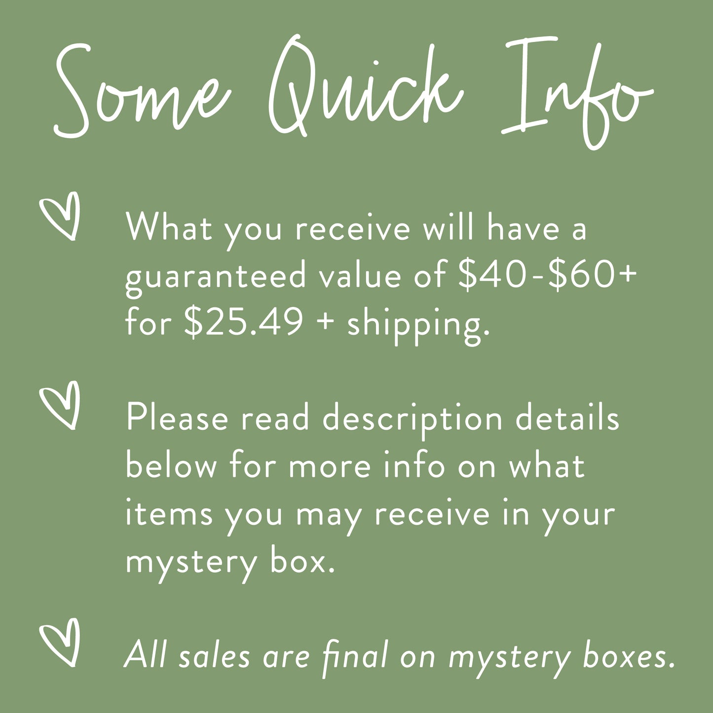 Mystery Boxes!