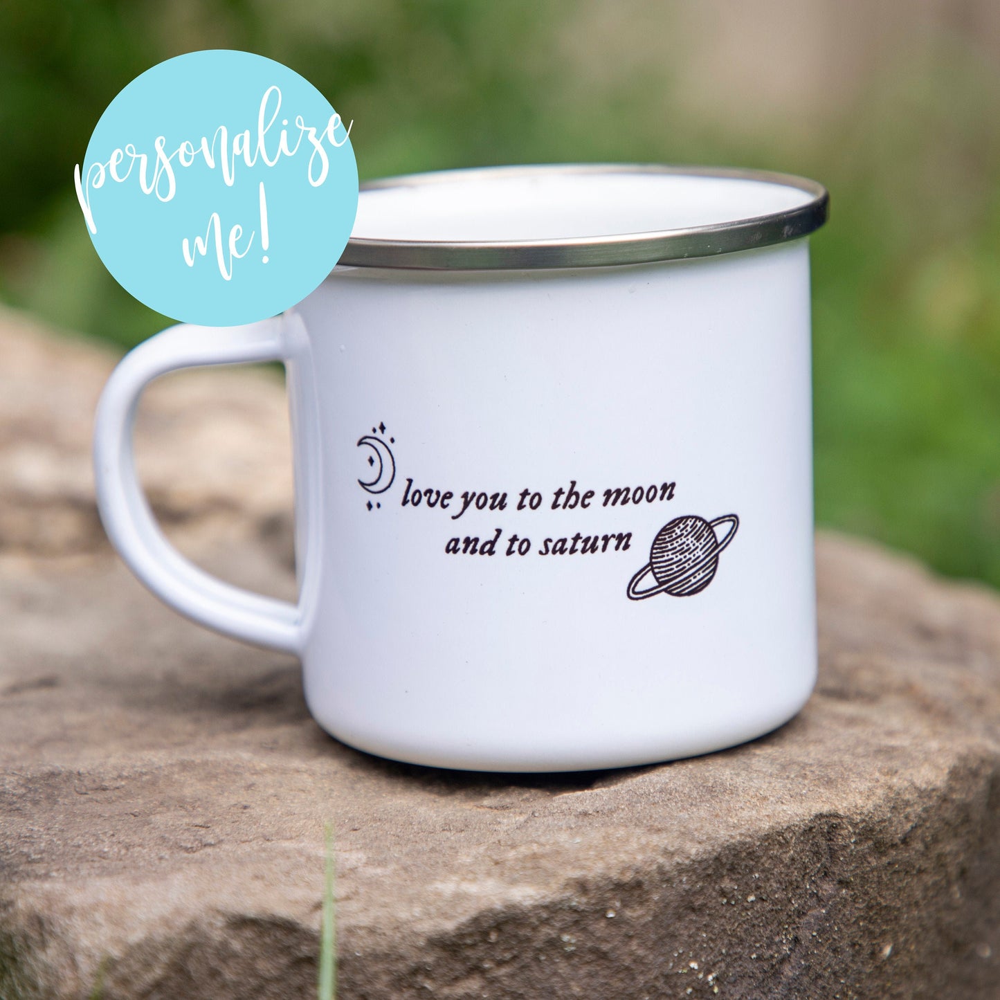 Love You to the Moon and to Saturn Folklore 12 oz/18 oz Camper Mug