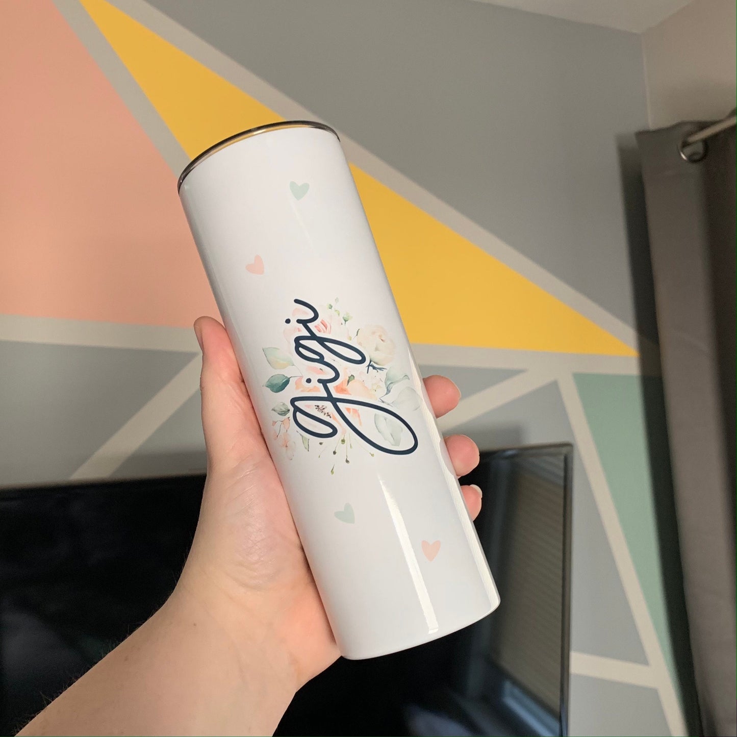 Gigi Floral Skinny Tumbler