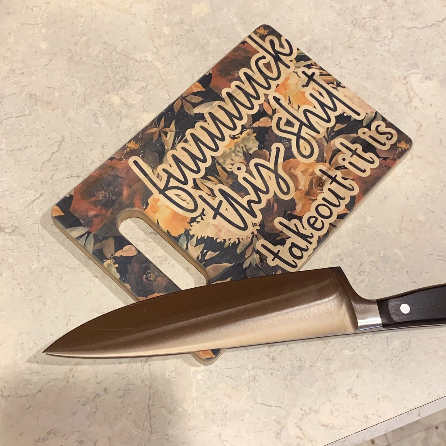 Fuuuuuck This Shit, Takeout It Is Bamboo Cutting Board