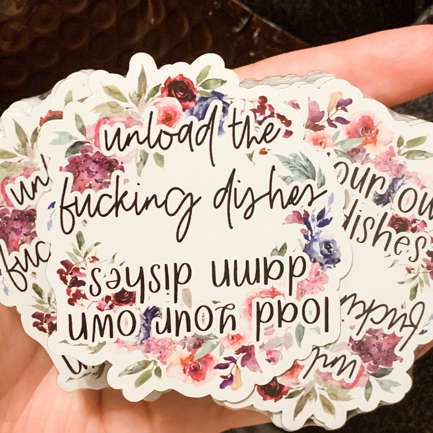 Load Your Own Damn Dishes / Unload the Fucking Dishes Dishwasher Magnet