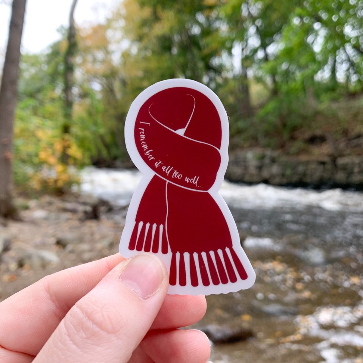 All Too Well Scarf Die Cut Sticker