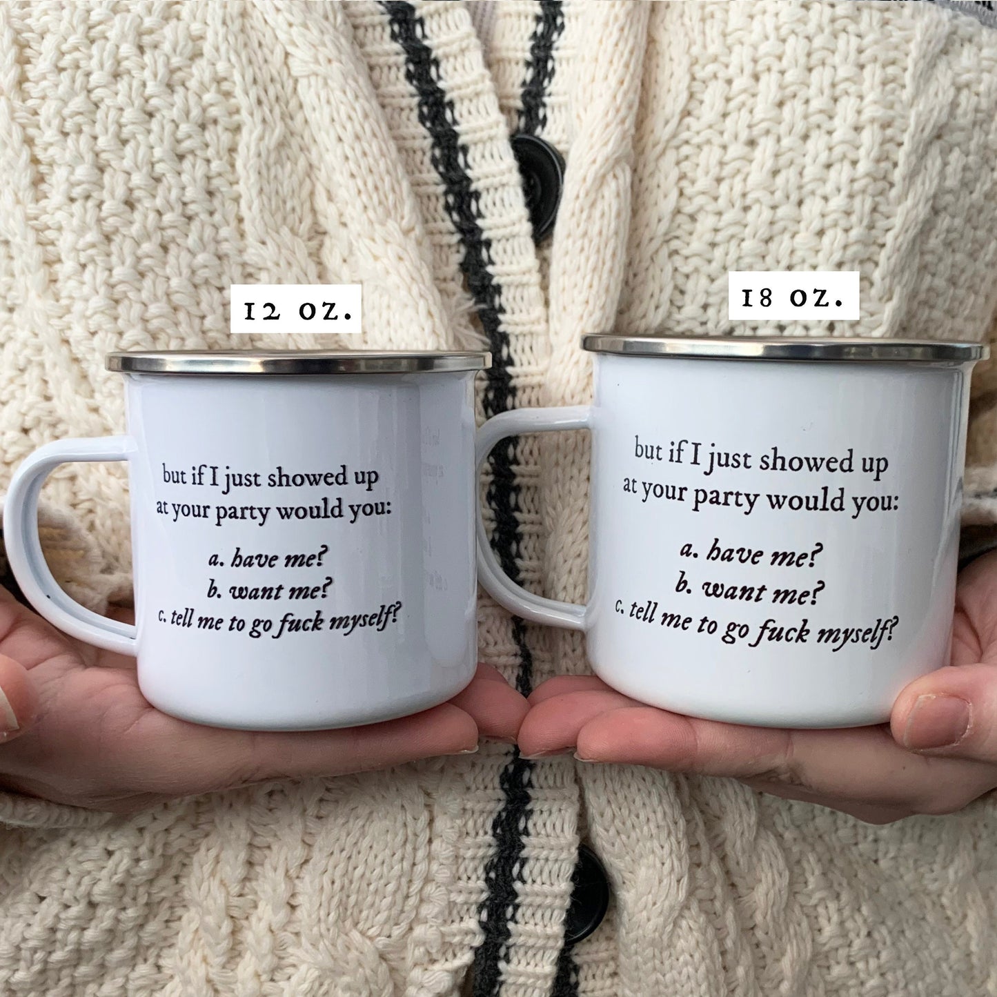 Christmas Gifts for Her | Betty Folklore 12 oz/18 oz Camper Mug | Mature - Adult