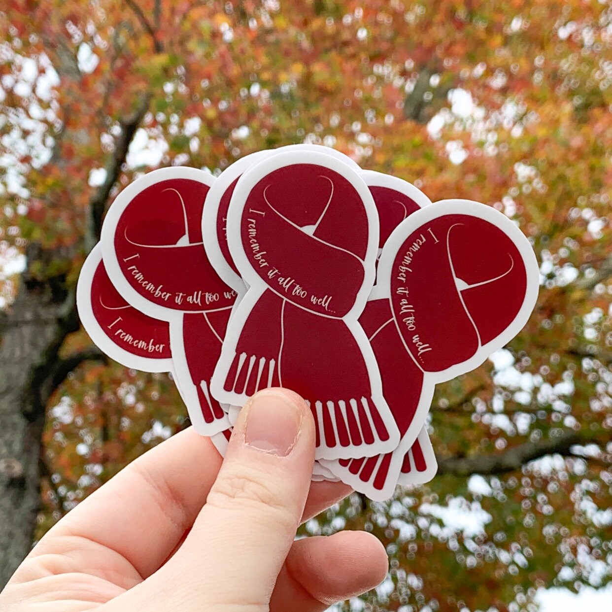 All Too Well Scarf Die Cut Sticker
