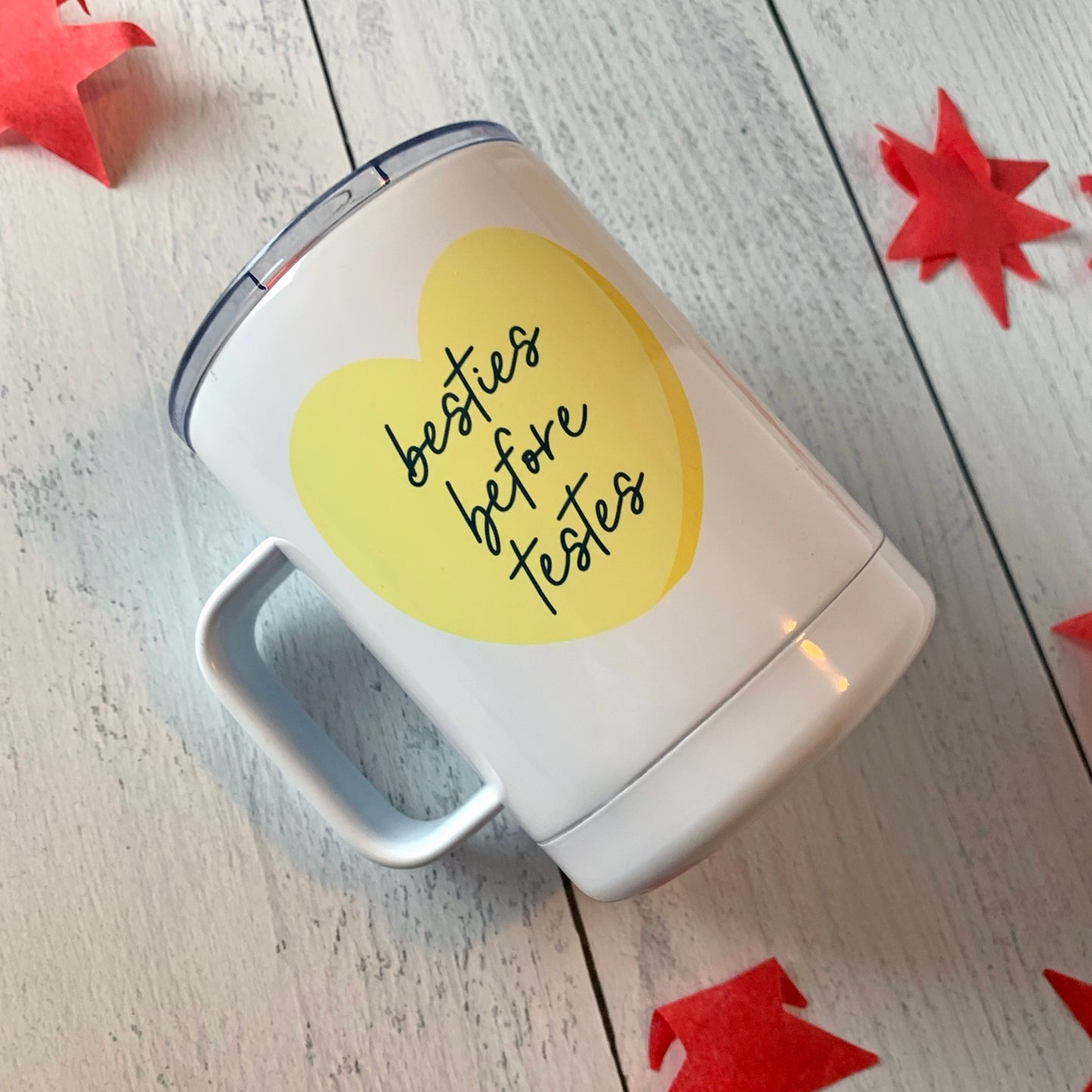 Besties Before Testes Insulated Camp Mug