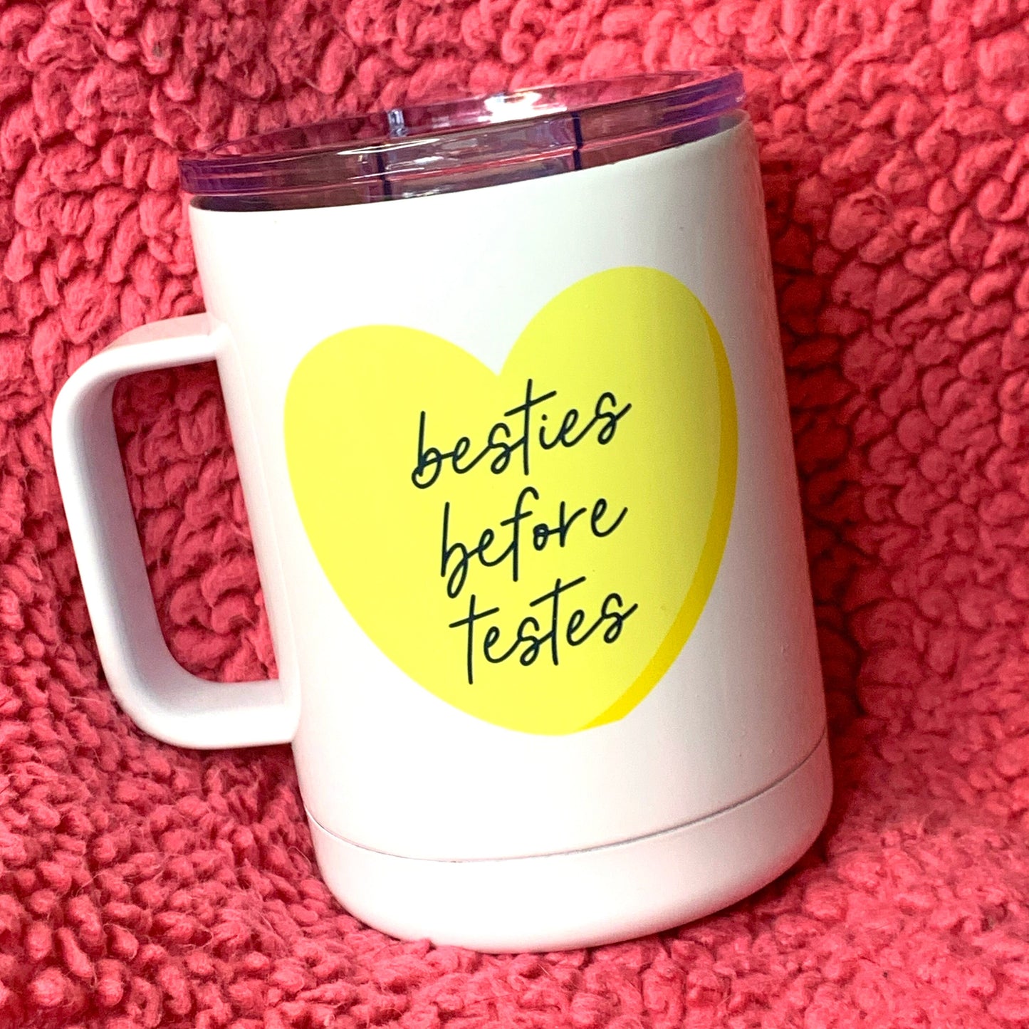 Besties Before Testes Insulated Camp Mug