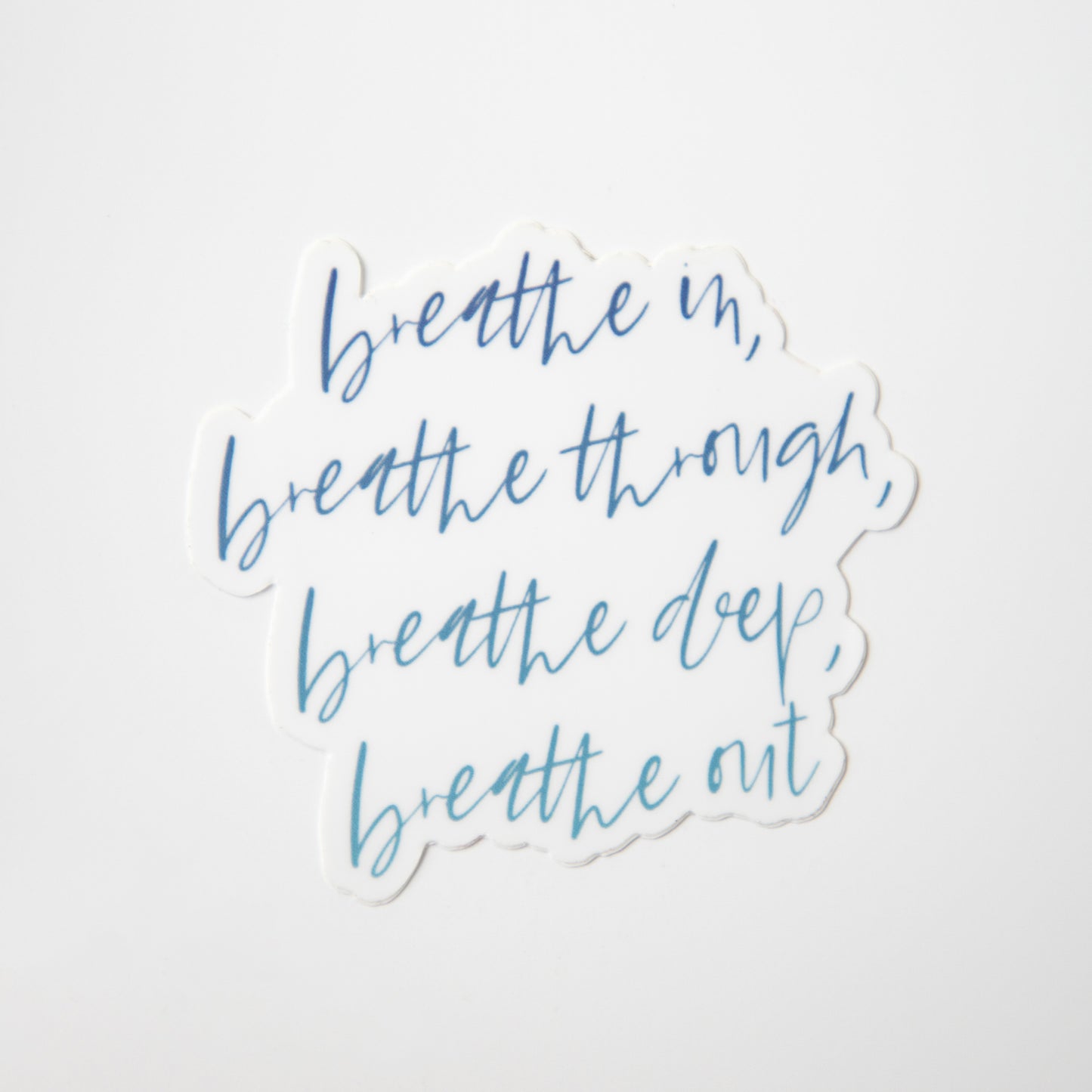 Breathe In, Breathe Through, Breathe Deep, Breathe Out Labyrinth Die Cut Sticker