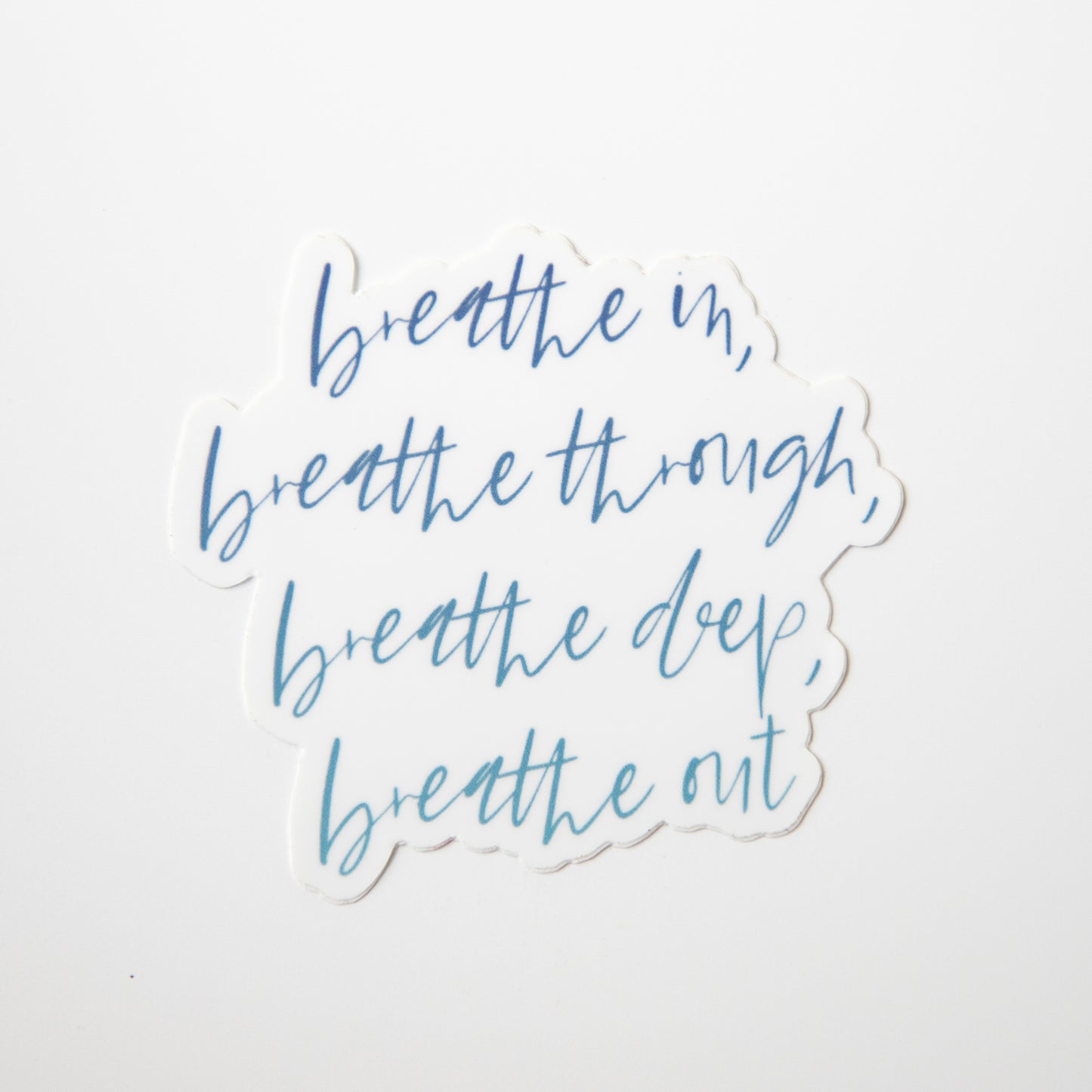 Breathe In, Breathe Through, Breathe Deep, Breathe Out Labyrinth Die Cut Sticker