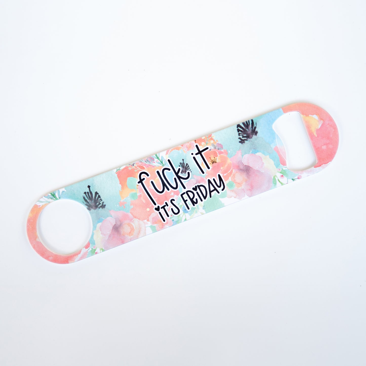 Fuck It It's Friday Stainless Steel Pub/Bartender Style Bottle Opener