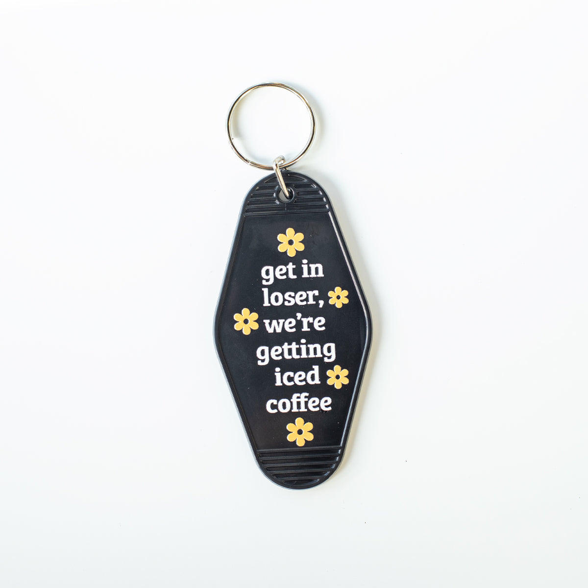 Get in Loser, We're Getting Iced Coffee Motel Keychain
