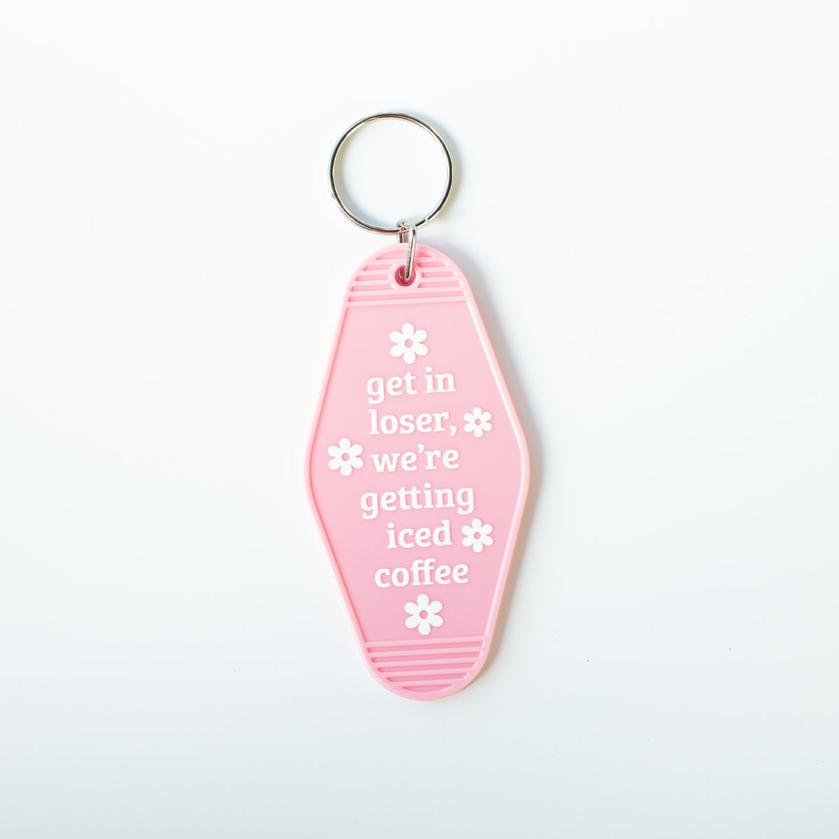 Get in Loser, We're Getting Iced Coffee Motel Keychain