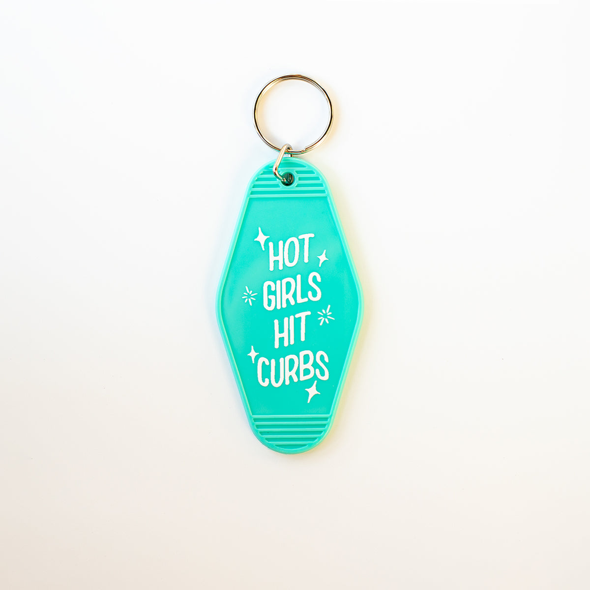 Hot Girls Hit Curbs Motel Keychain