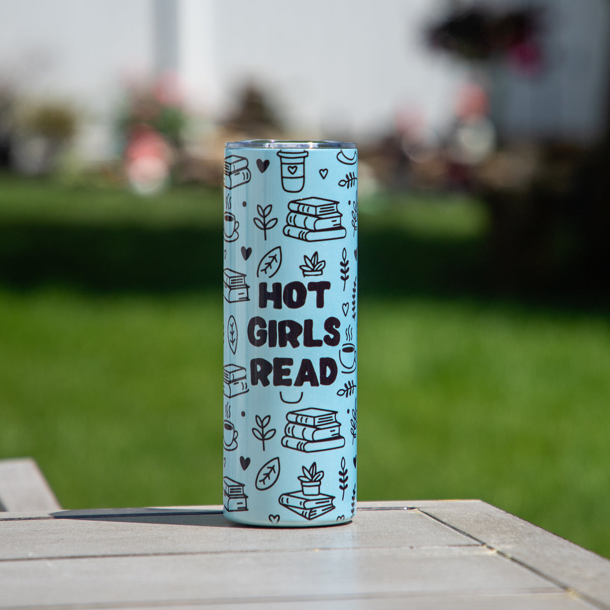 Hot Girls Read UV + Glow in the Dark Skinny Tumbler