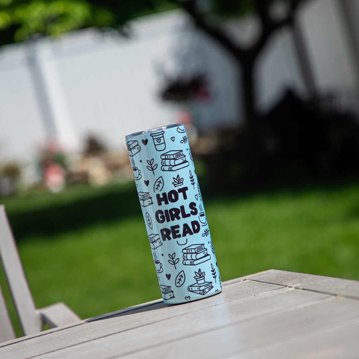Hot Girls Read UV + Glow in the Dark Skinny Tumbler