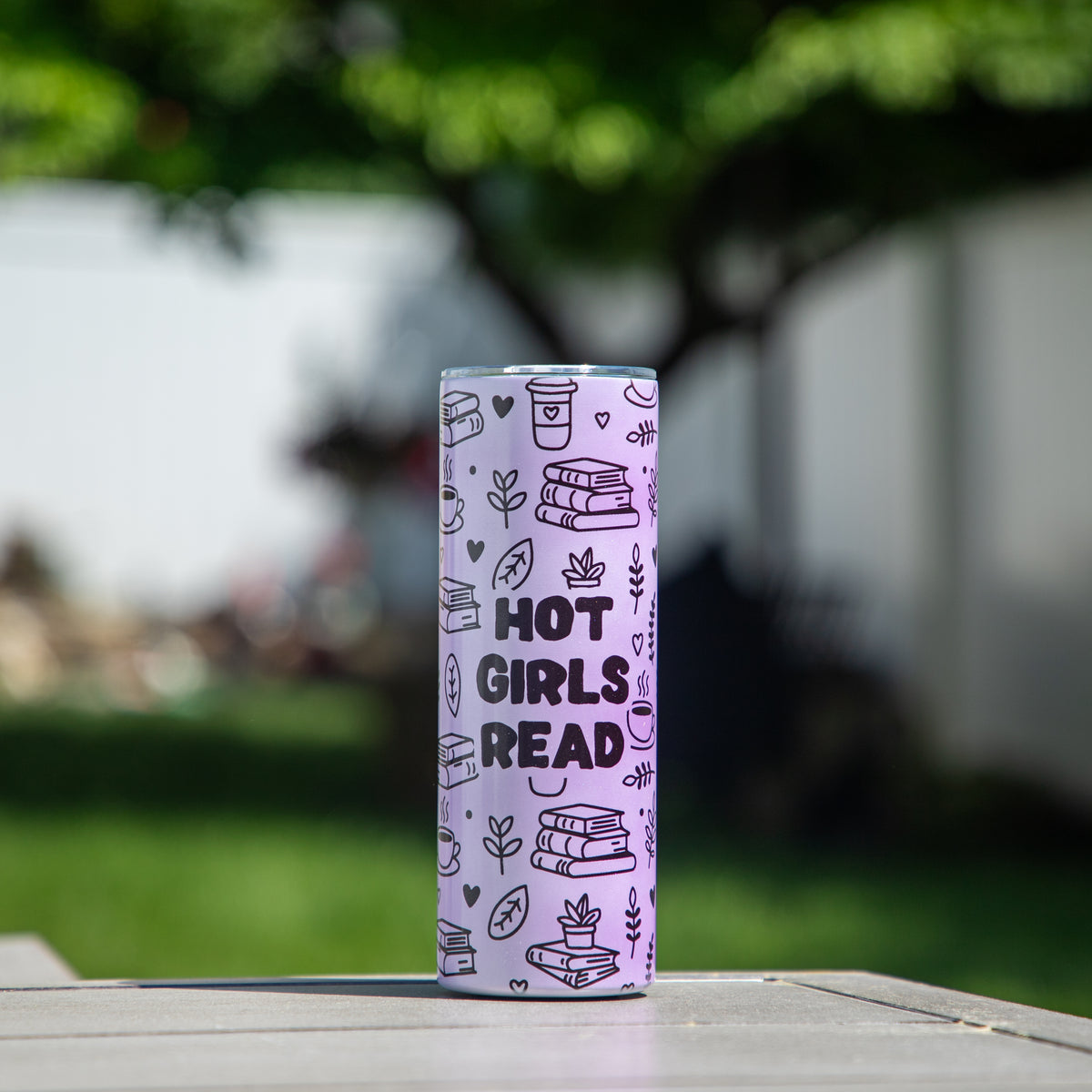 Hot Girls Read UV + Glow in the Dark Skinny Tumbler