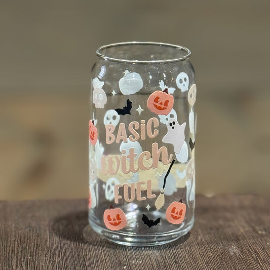 Basic Witch Fuel 16 oz Glass Libbey Can