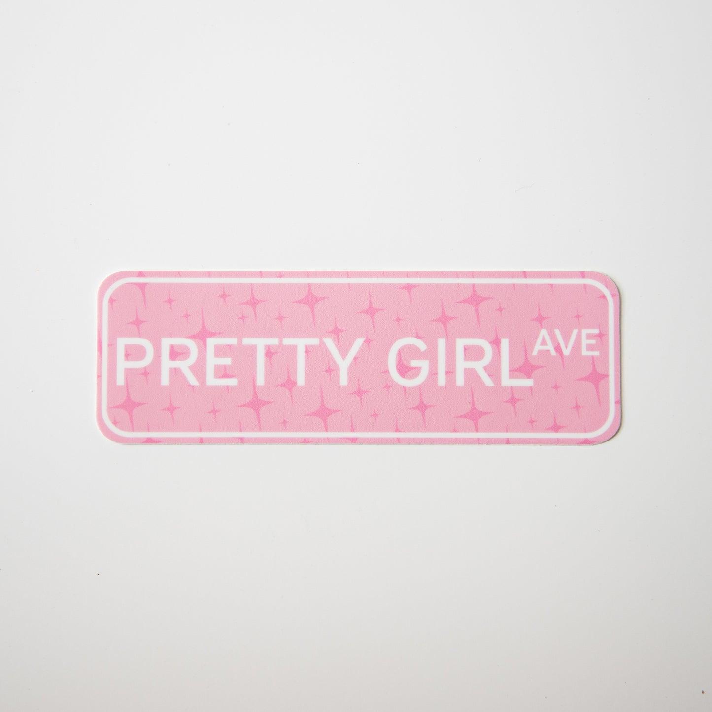 Pretty Girl Ave Die Cut Sticker