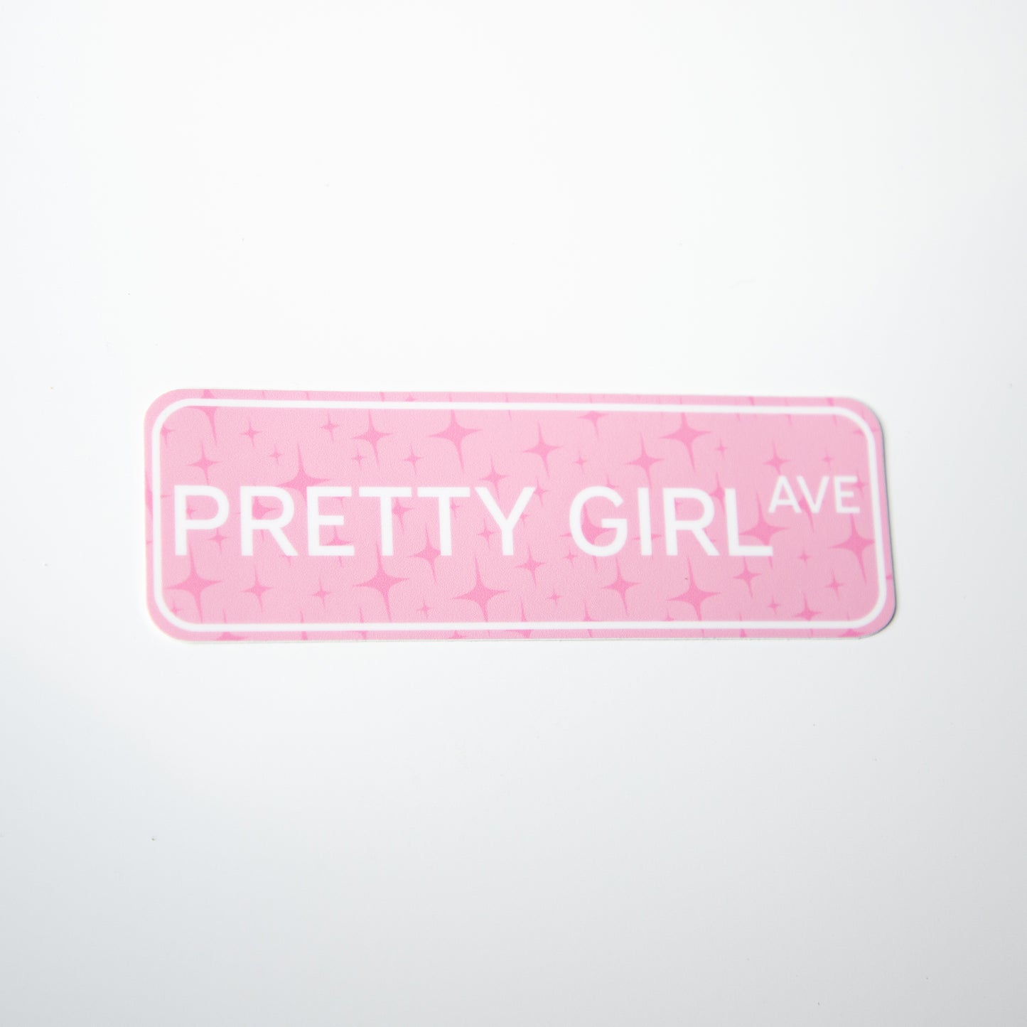 Pretty Girl Ave Die Cut Sticker