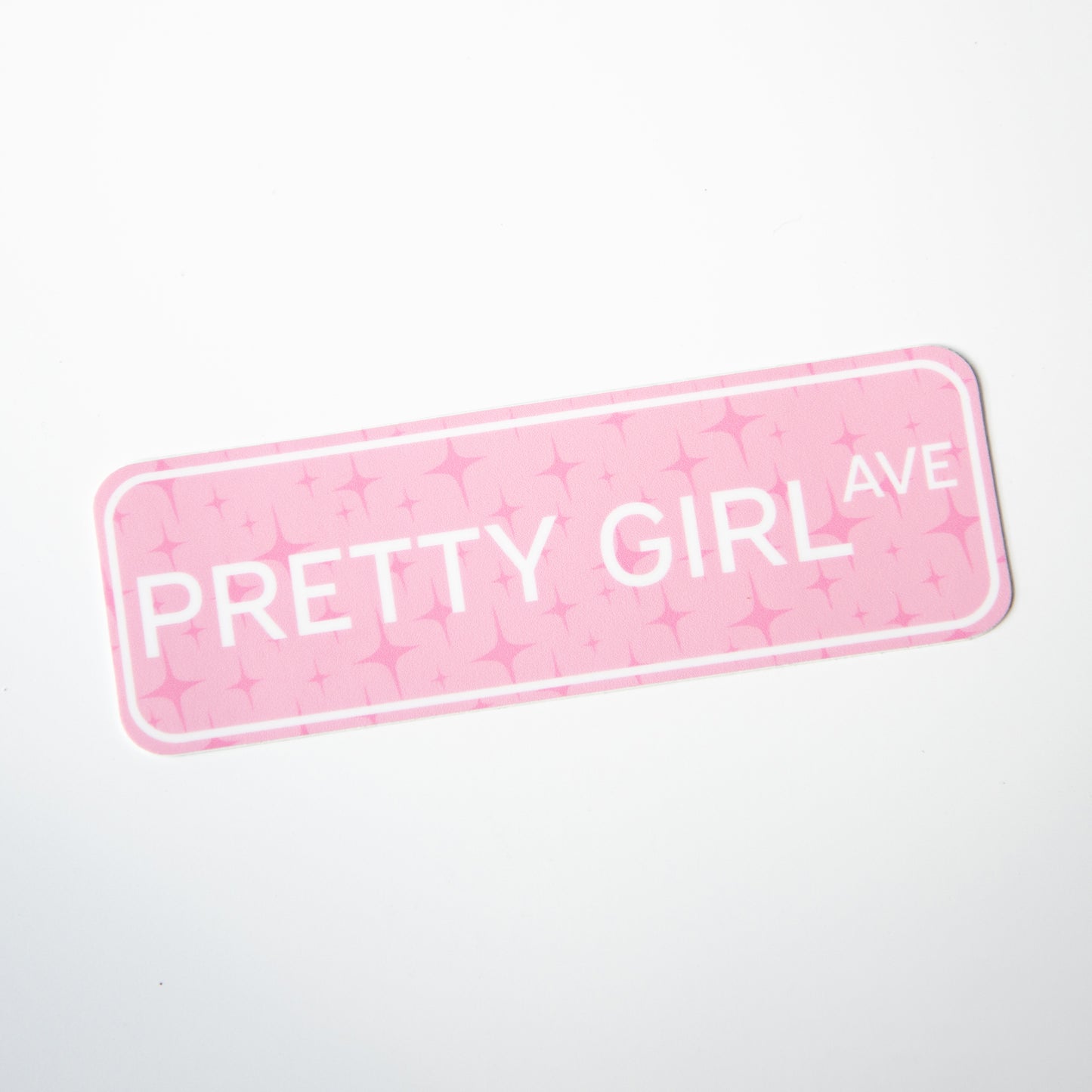 Pretty Girl Ave Die Cut Sticker