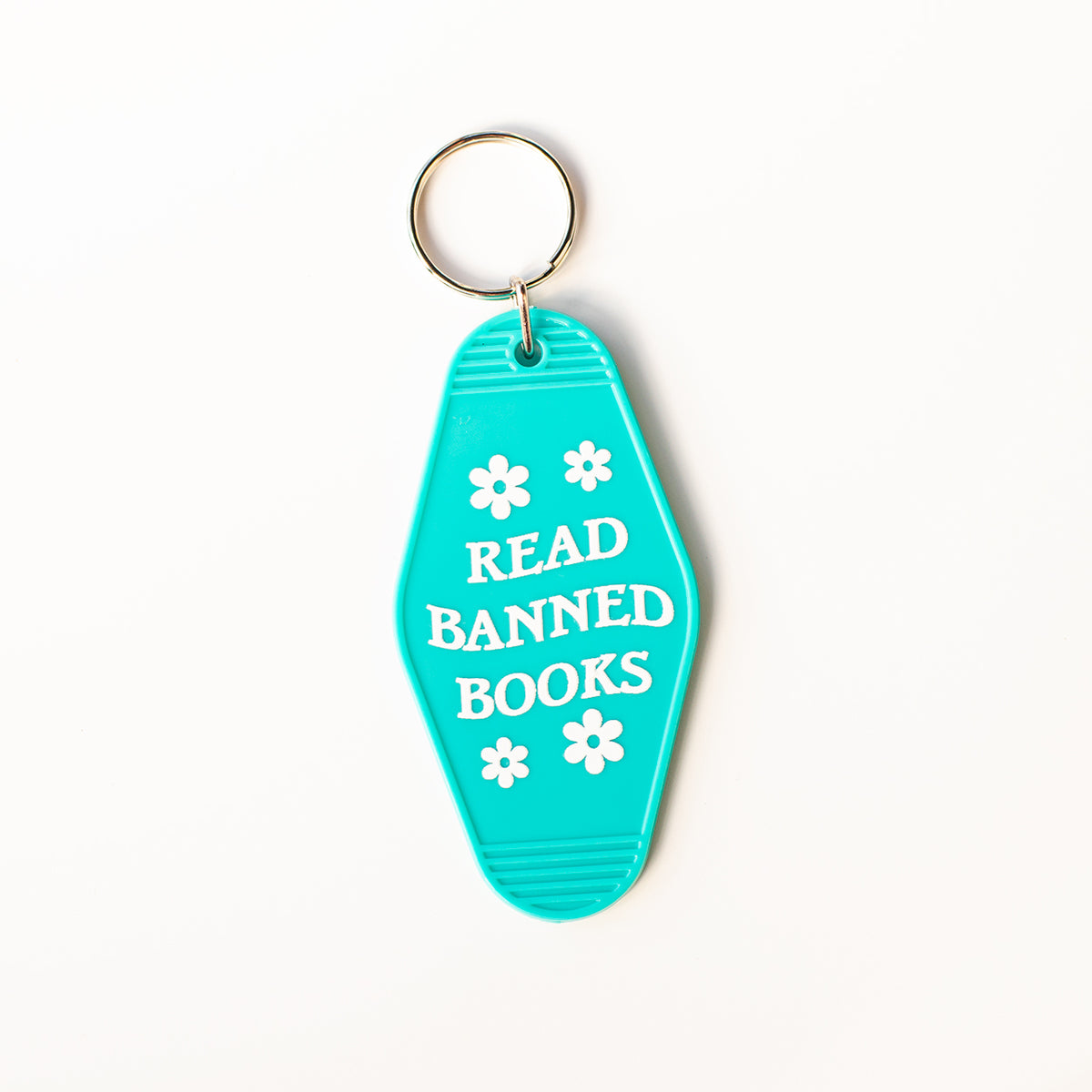 Read Banned Books Motel Keychain