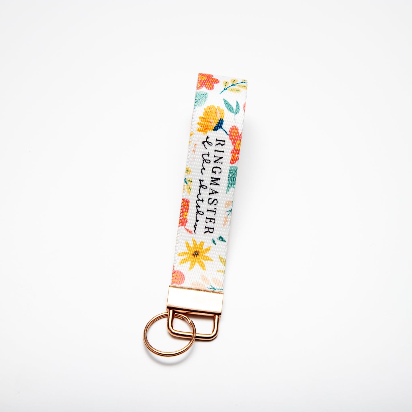 Ringmaster of the Shitshow Canvas Key Fob Wristlet Keychain