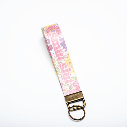 Smut Slut Canvas Key Fob Wristlet Keychain