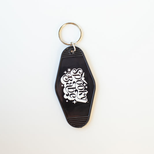 Spooky Babe Motel Keychain