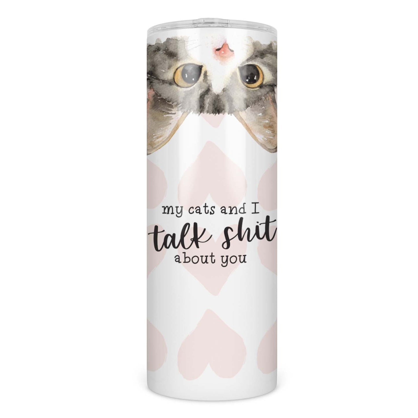 My Cats and I Talk Shit About You Skinny Tumbler