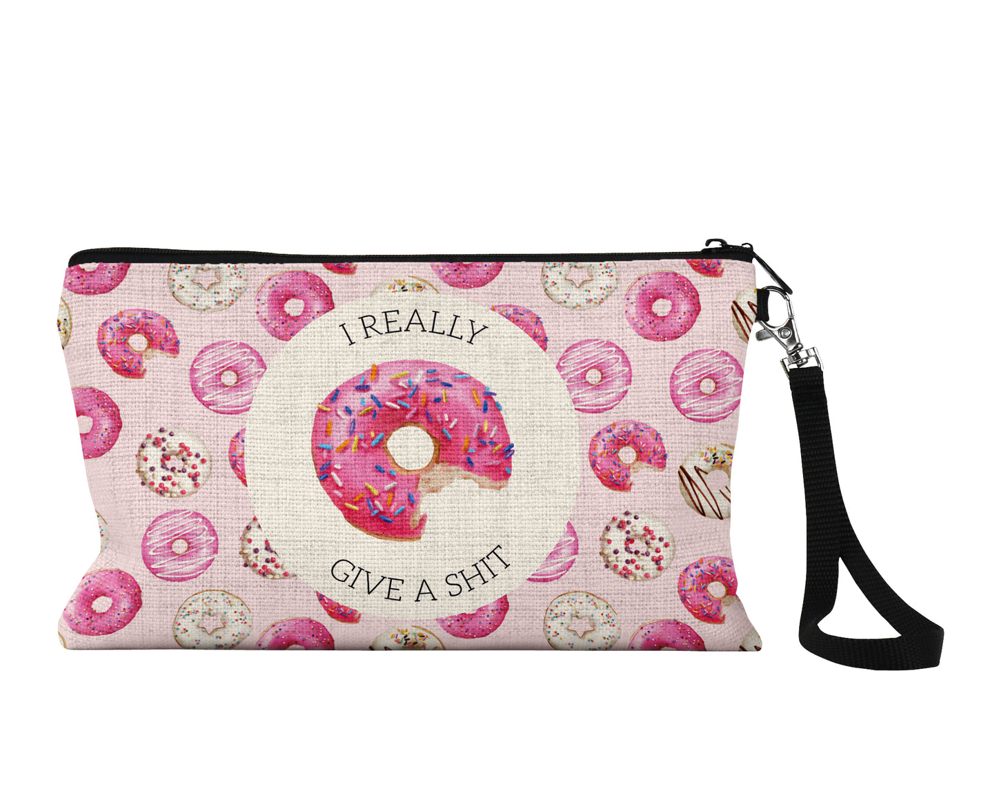 I Really Donut Give a Shit Cosmetic Bag