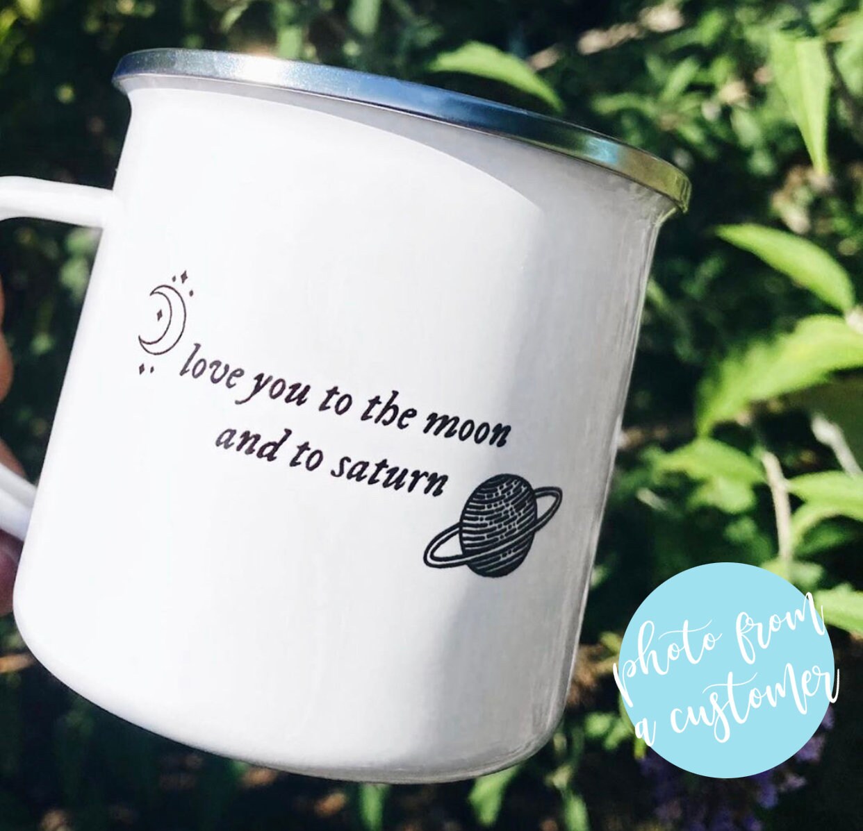 Love You to the Moon and to Saturn Folklore 12 oz/18 oz Camper Mug