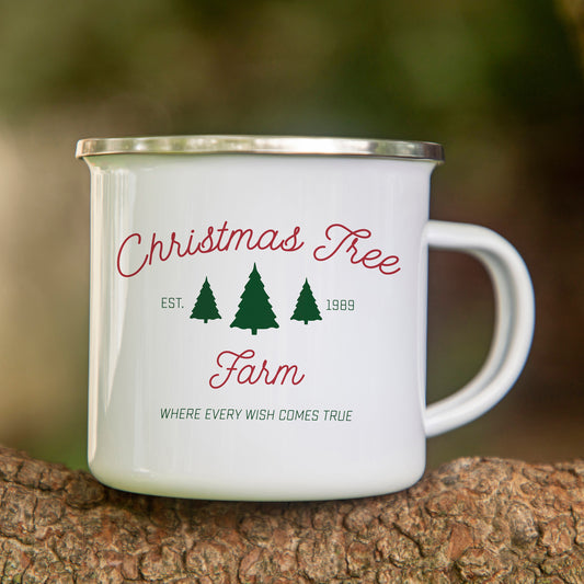 Christmas Tree Farm 12 oz Camper Mug | Christmas Gift