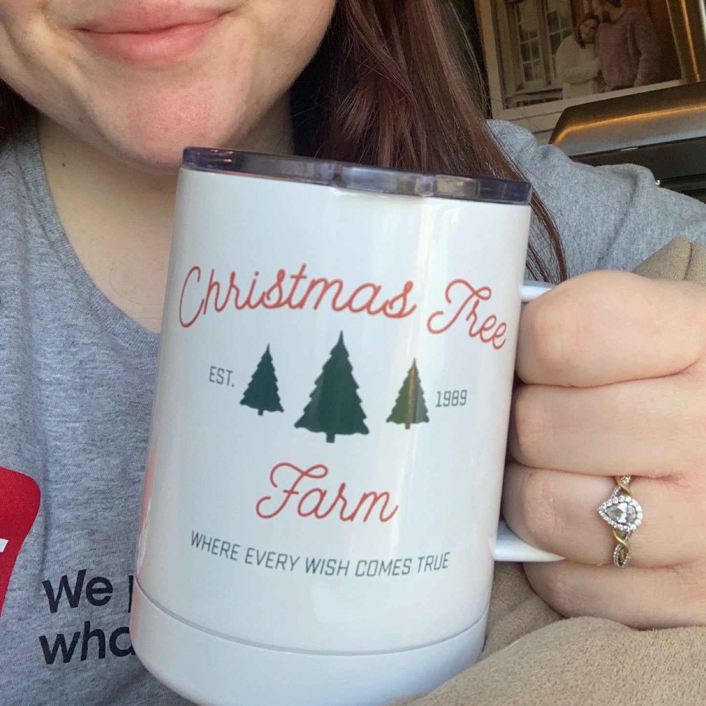 Christmas Tree Farm Insulated Insulated Camp Mug | Christmas Gift - Gift for Friend - Gift for Sister