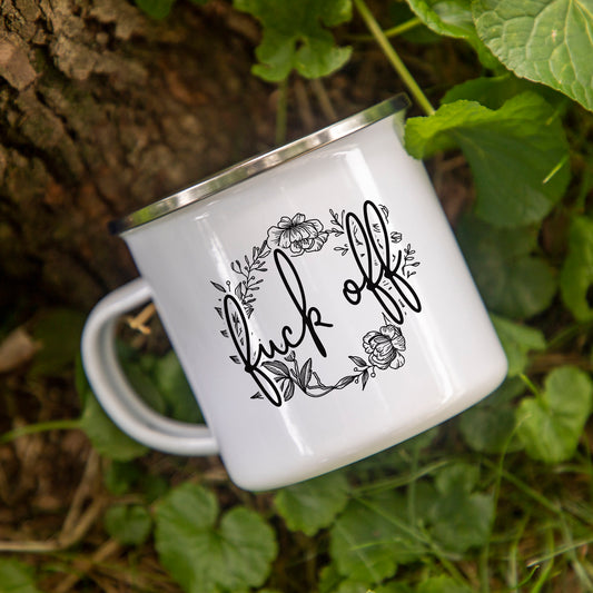 Funny Gifts for Her, Sarcastic Gifts, Gifts for Women - Fuck Off 12 oz Camper Mug