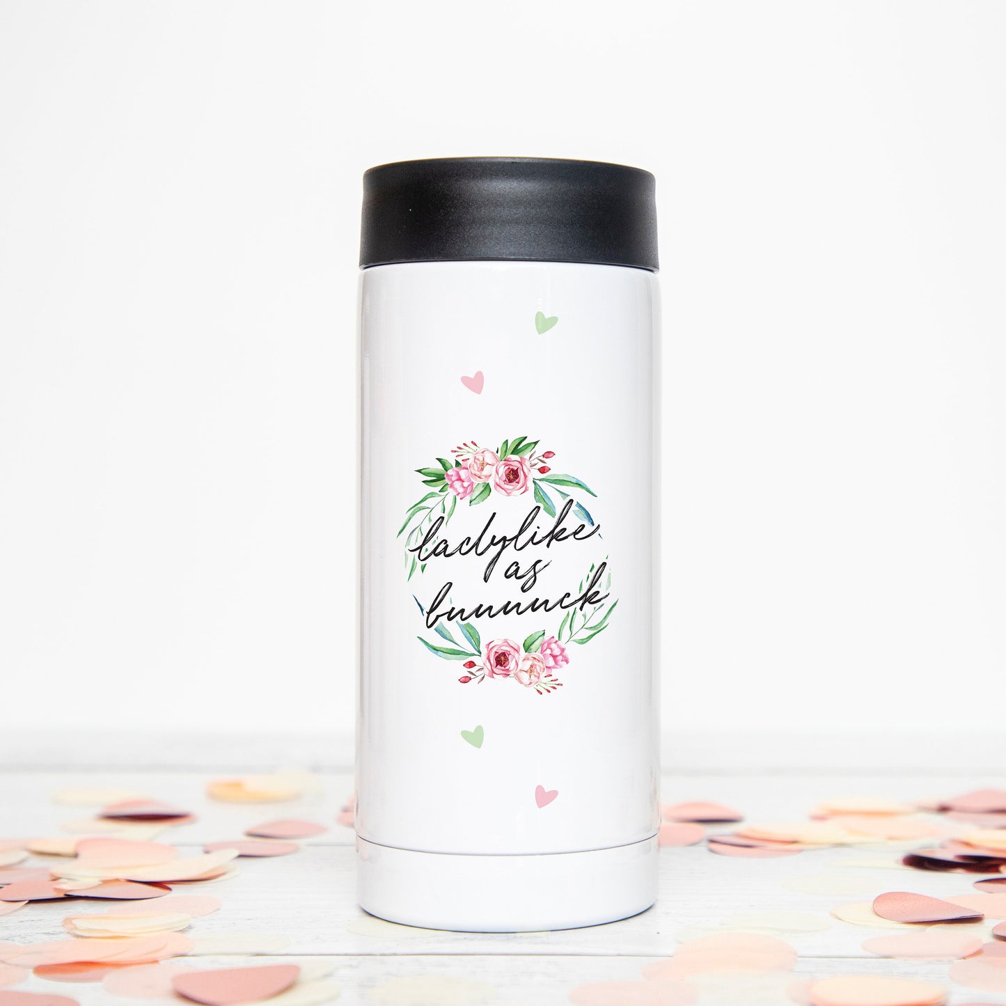 Ladylike as Fuuuuck Insulated Skinny Can Cooler