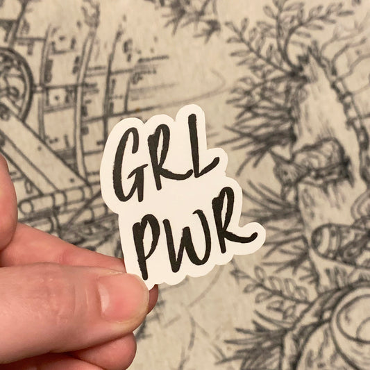 GRL PWR Die Cut Sticker